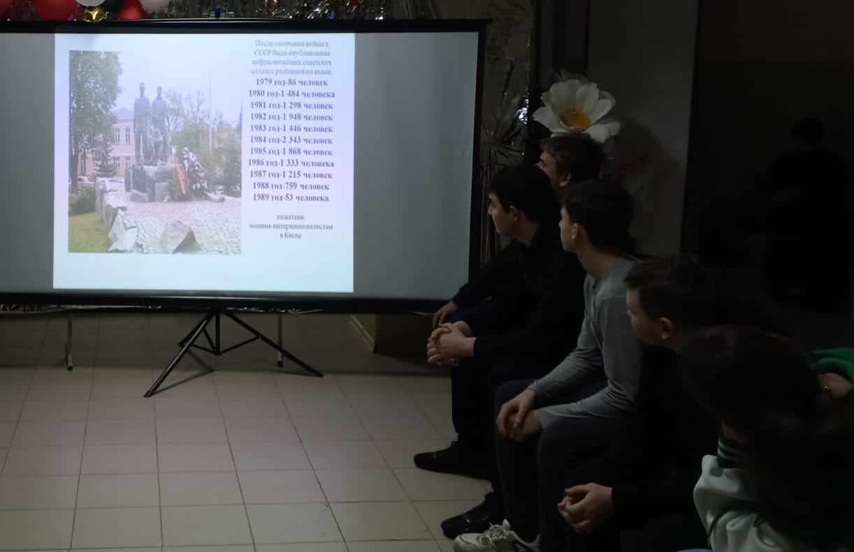 Фото 2. 15.02.2024 Час истории Боль души Афганистан в Северном отделе