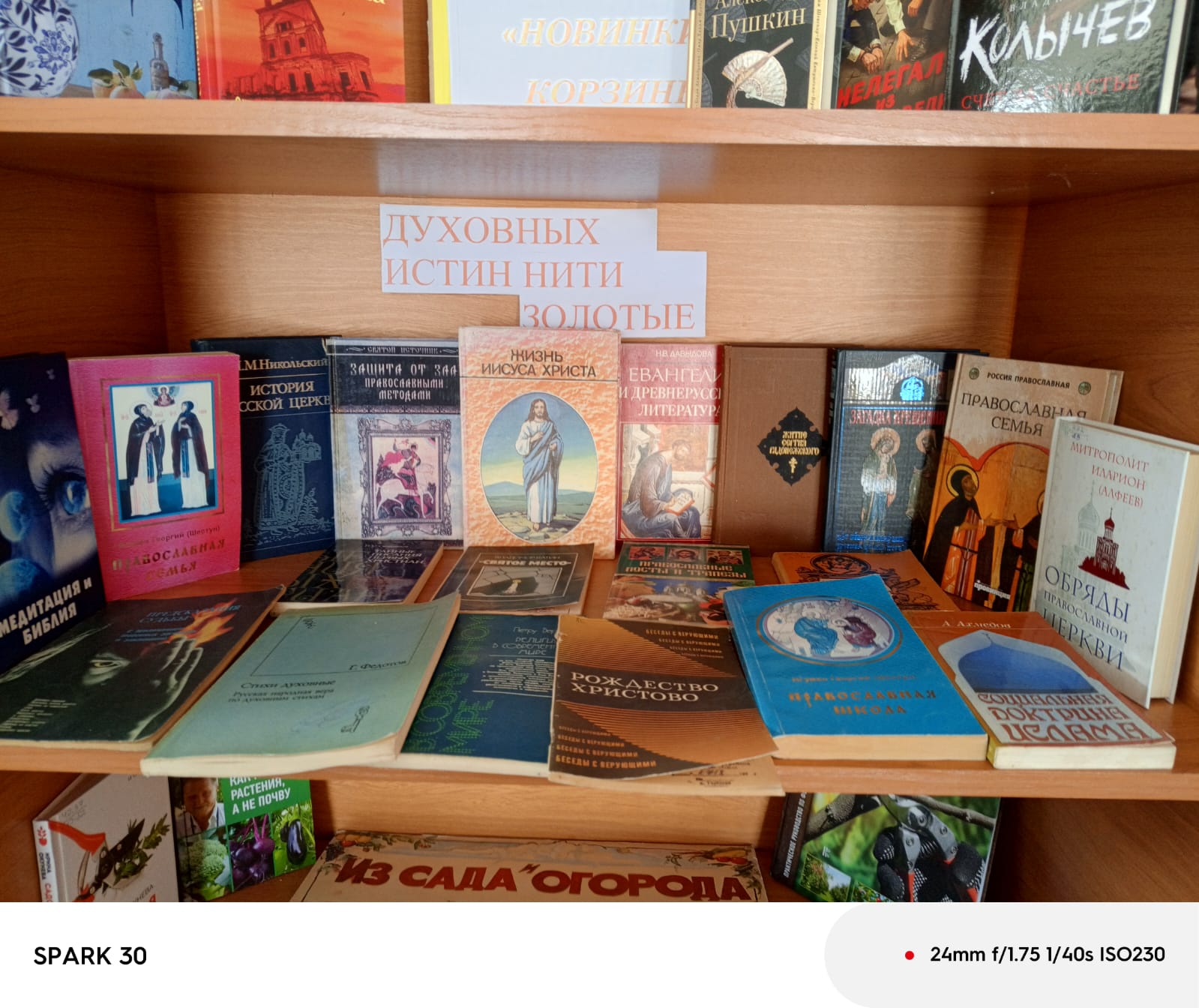 Фото 2 21.02.2025 Книжная выставка Духовных истин нити золотые в Красночабанском отделе