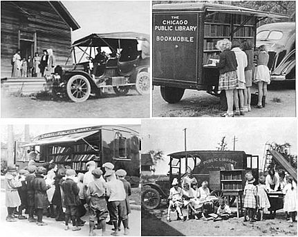 Рис. 3.6. Варианты библиомобилей в США